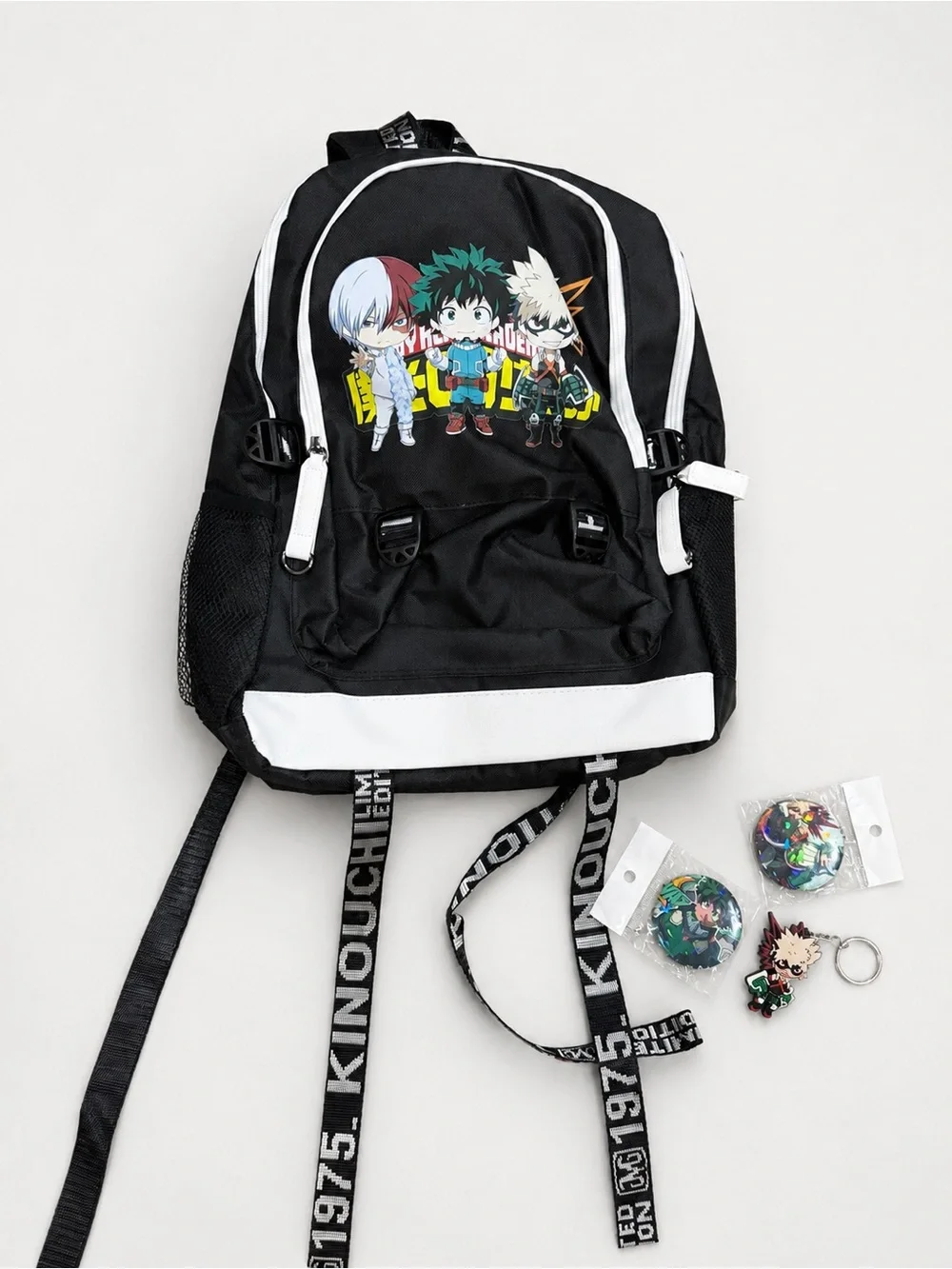 Roffatide My Hero Academia USB Laptop Backpack Bundle